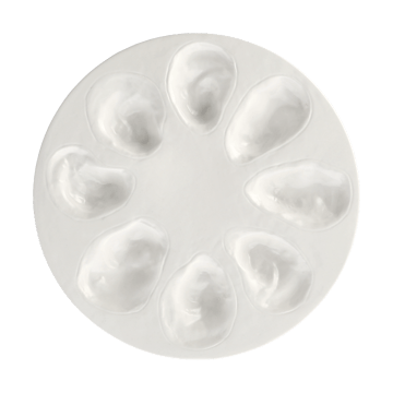 Oyster tallrik Ø27 cm - Vit - Byon