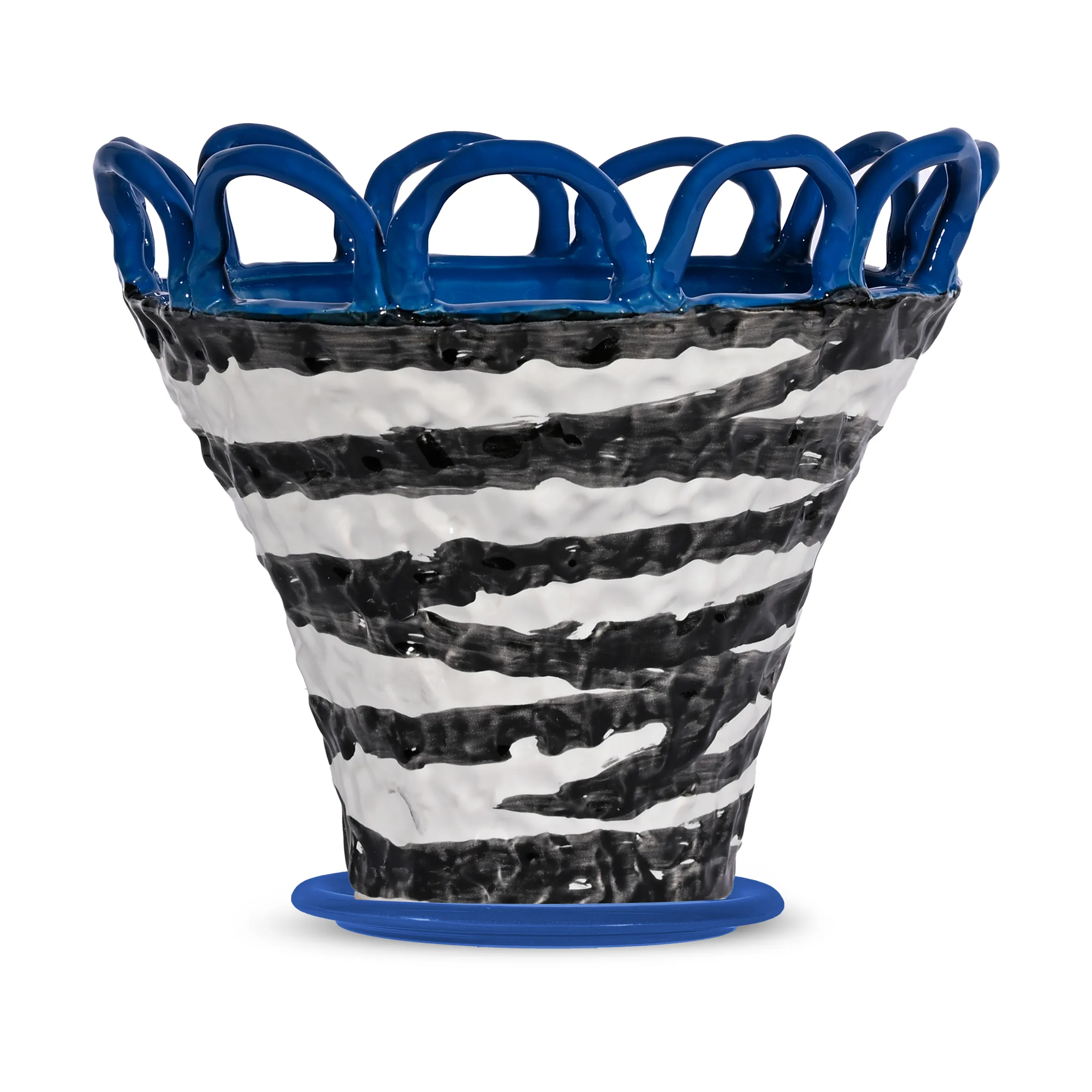 Patty kruka S Ø25 cm, Zebra-blå
