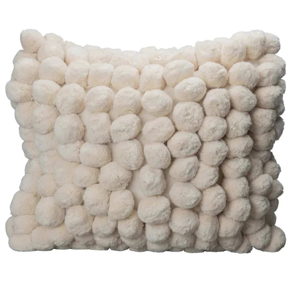 Byon Pom Pom kudde 45x45 cm Off white