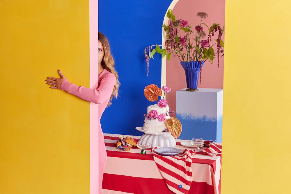 Poppy assiett 20,5x21 cm, Blå Byon