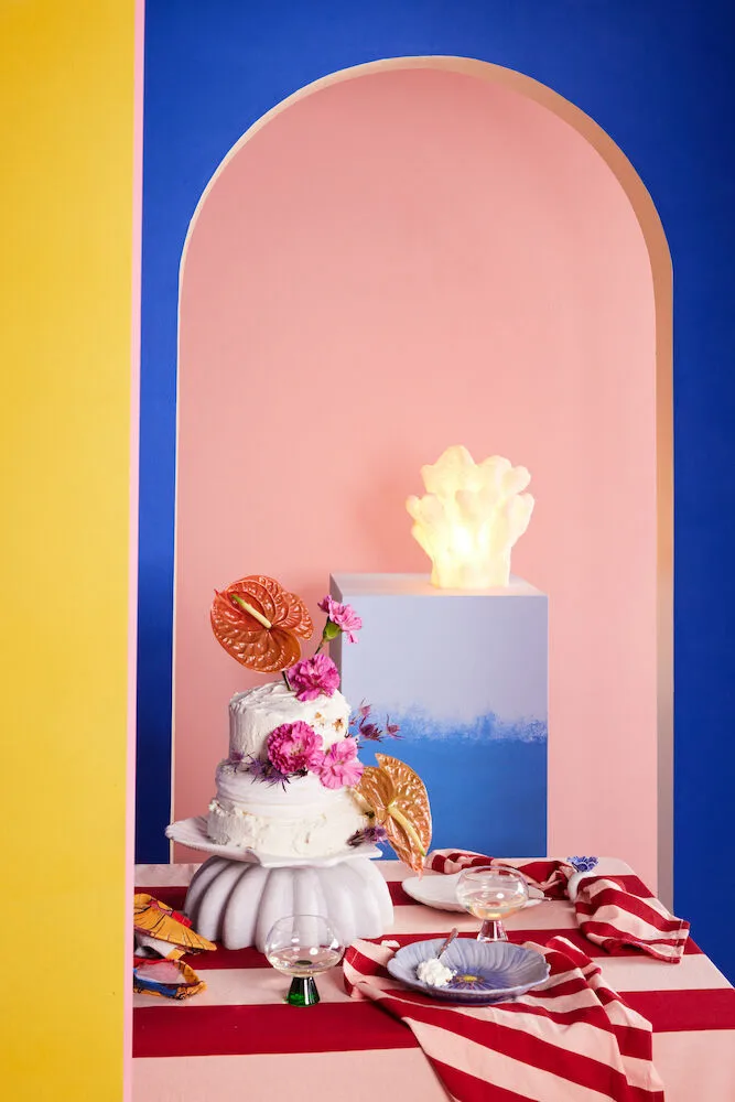 Poppy assiett 20,5x21 cm, Blå Byon