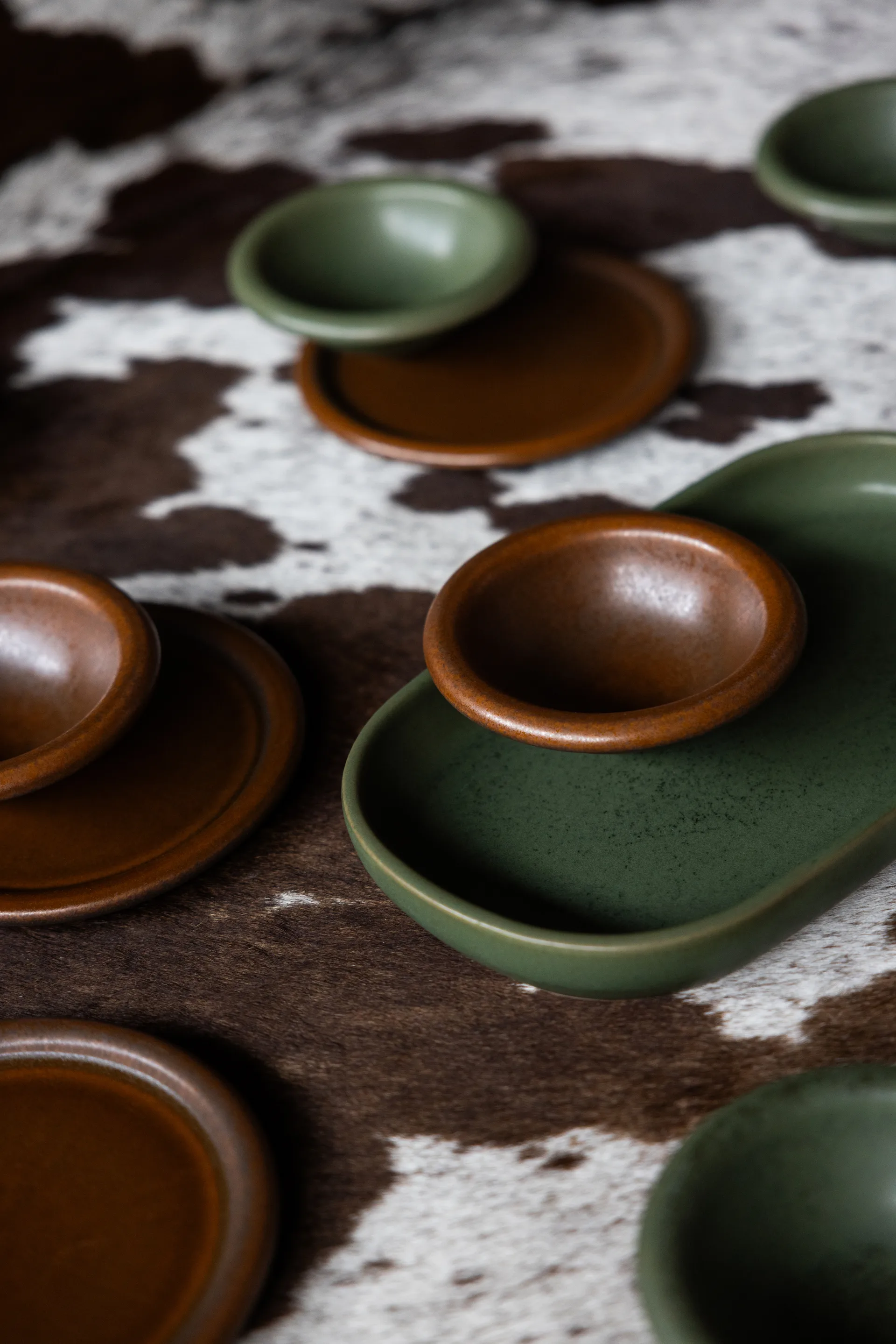 Porto serveringsfat 18x30 cm, Grön Byon