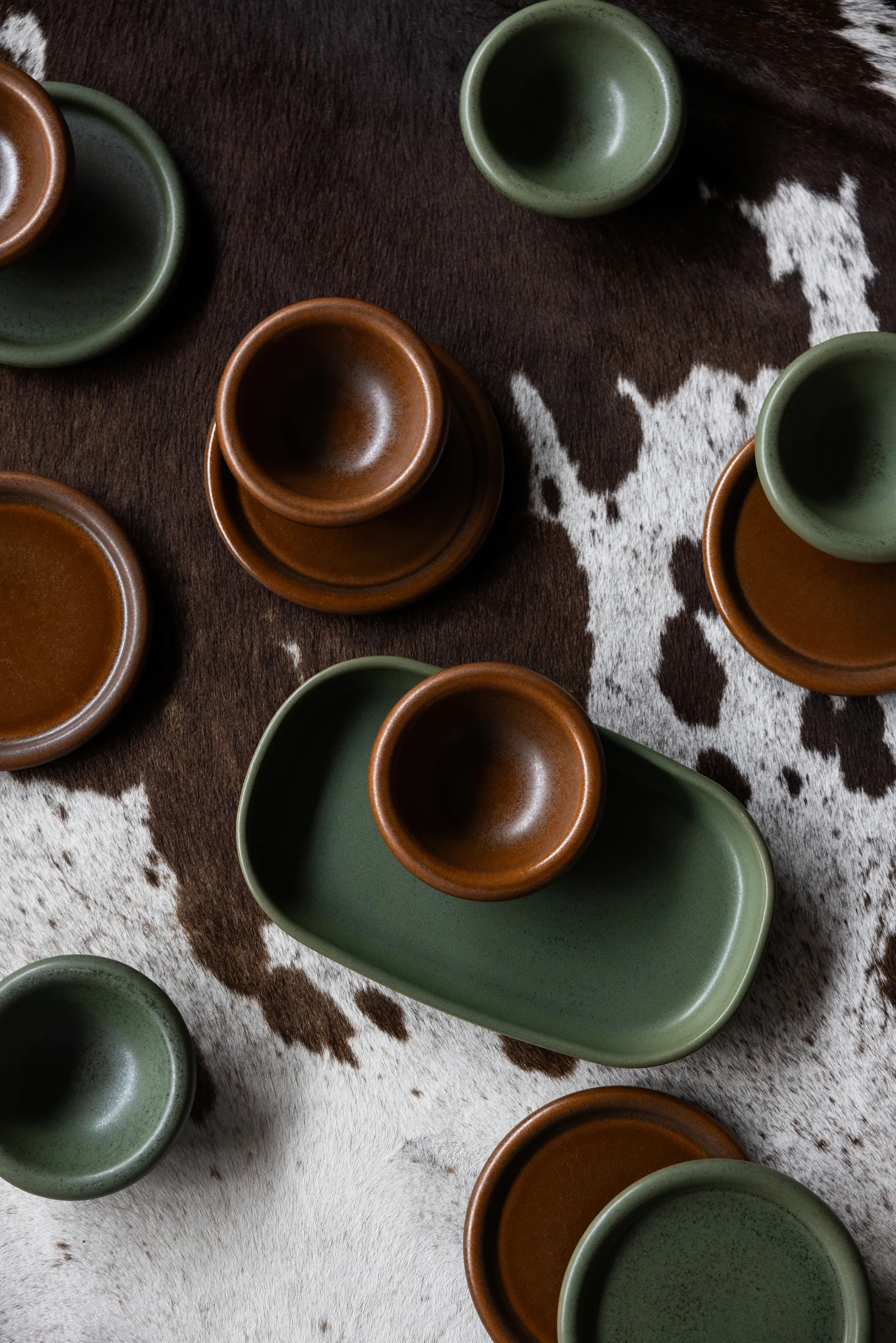 Porto serveringsfat 18x30 cm, Grön Byon