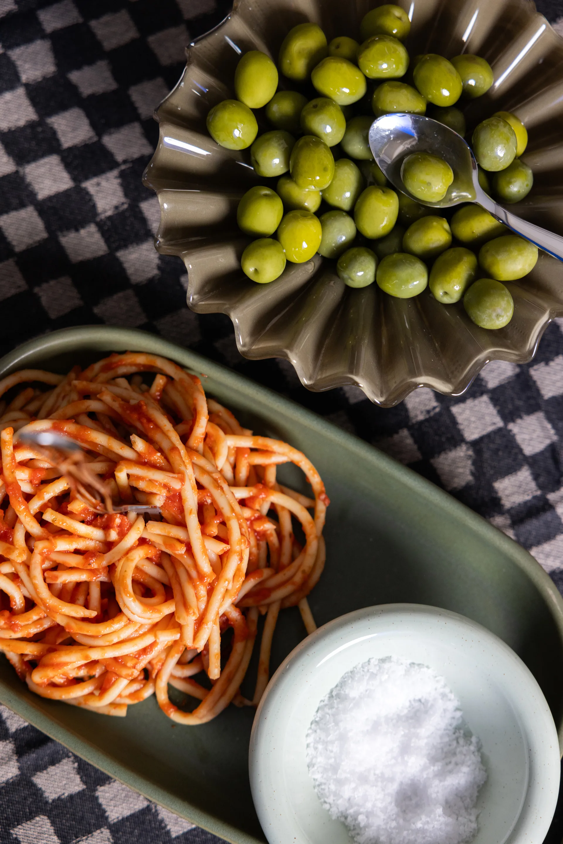 Porto serveringsfat 18x30 cm, Grön Byon