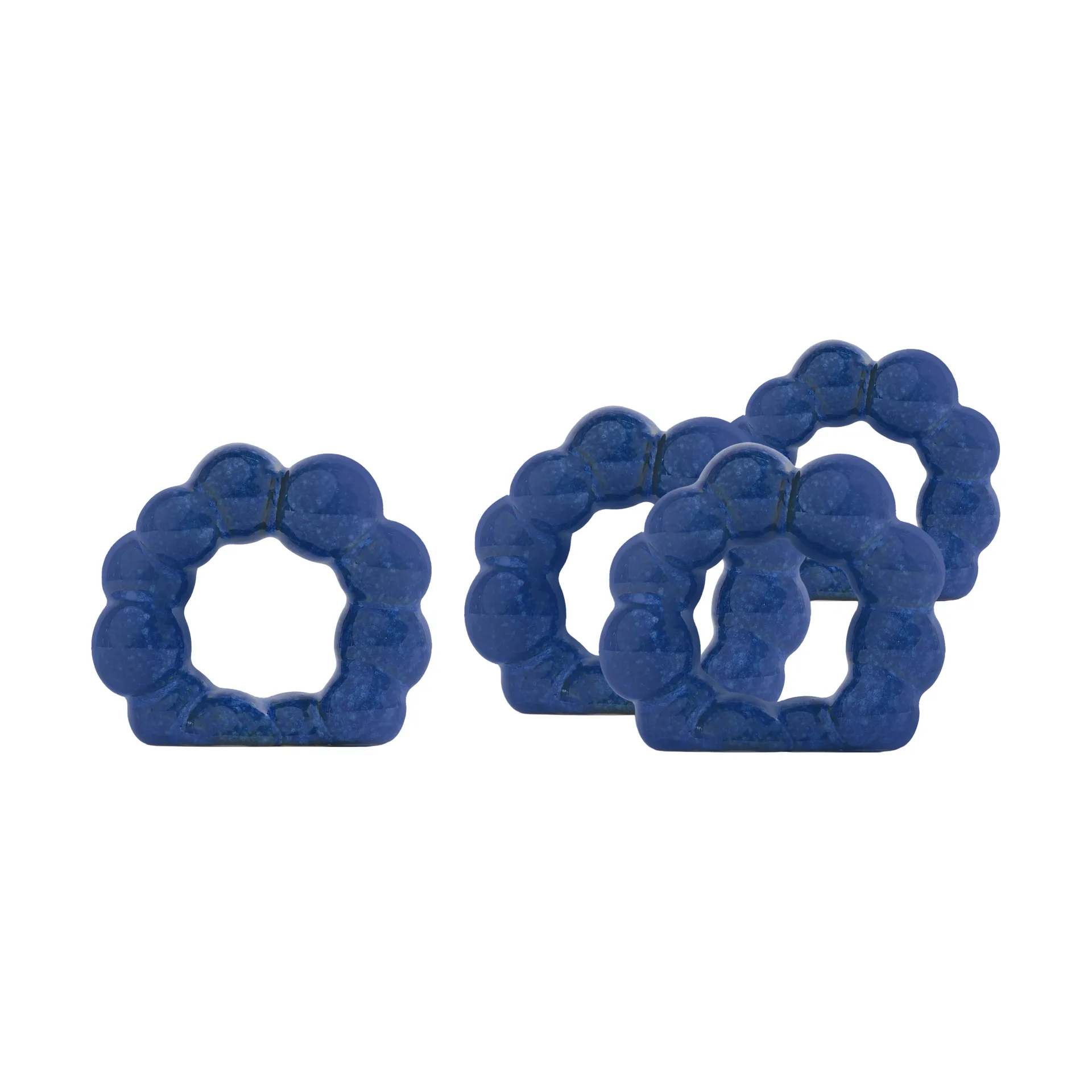 Porto servettring 4-pack, Blå Byon