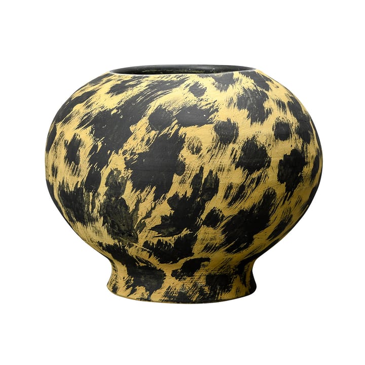 Safari vas 30 cm, Svart-gul Byon