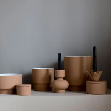Sienna ljusstake 16 cm - Terracotta (brun) - Byon