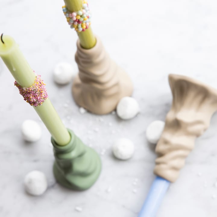 Soft ice cream ljusstake 10 cm - Beige - Byon