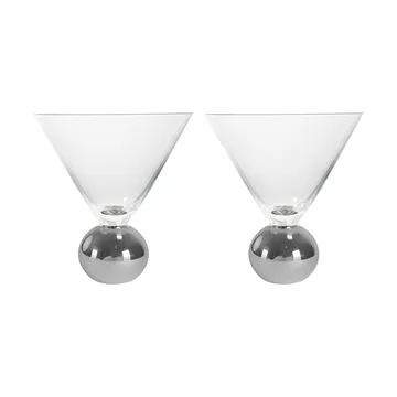 Spice glas 24 cl 2-pack - Klar-silver - Byon