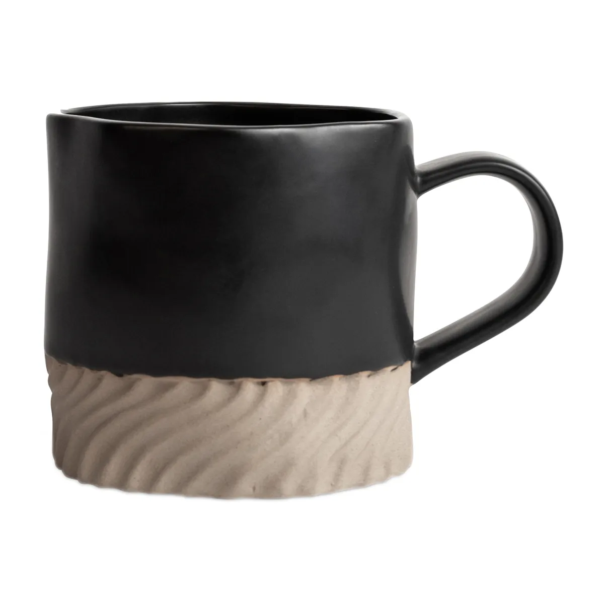 Byon Swirl mugg 38 cl Svart-beige