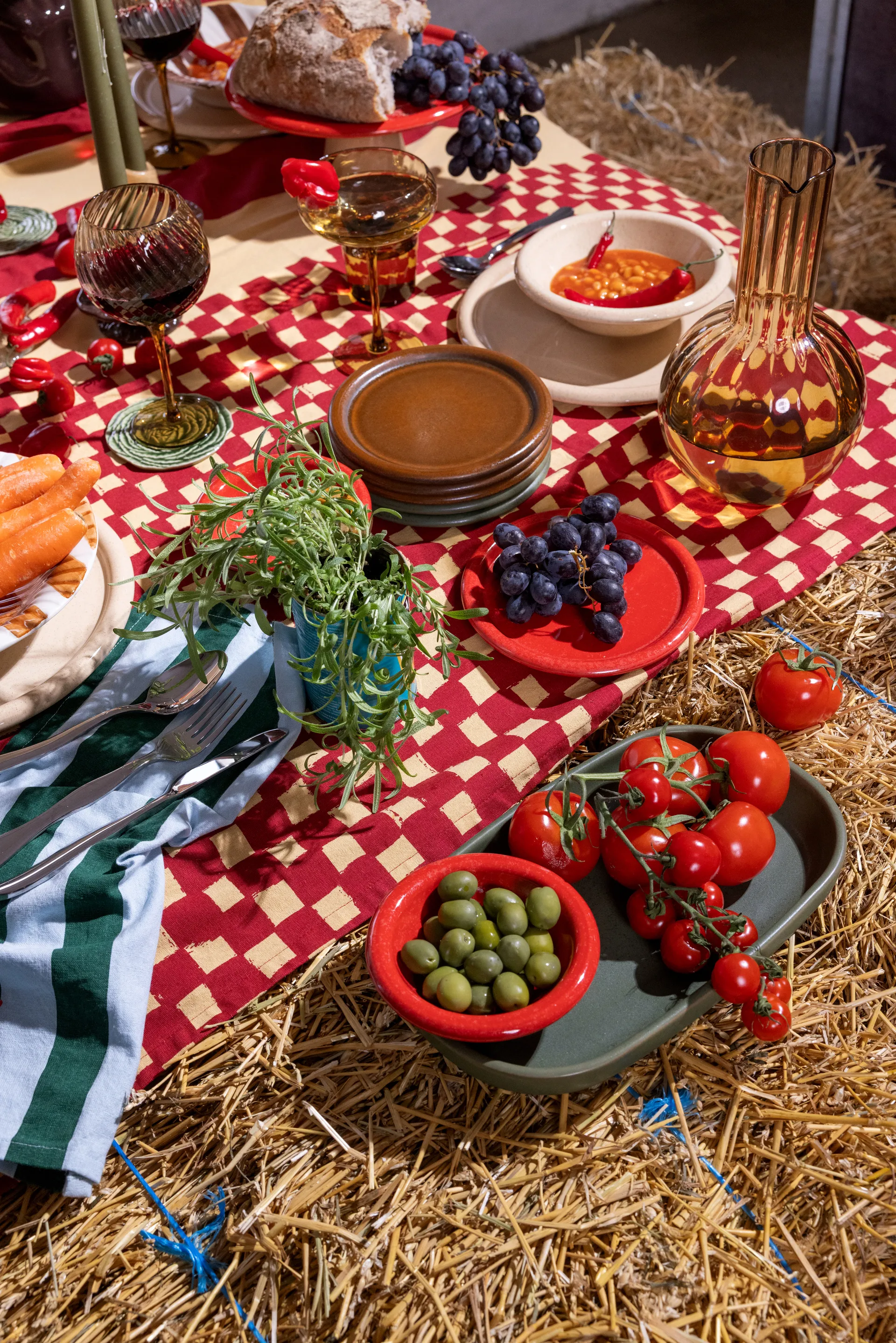 Veggie glasunderlägg Ø10 cm 2-pack, Grön Byon