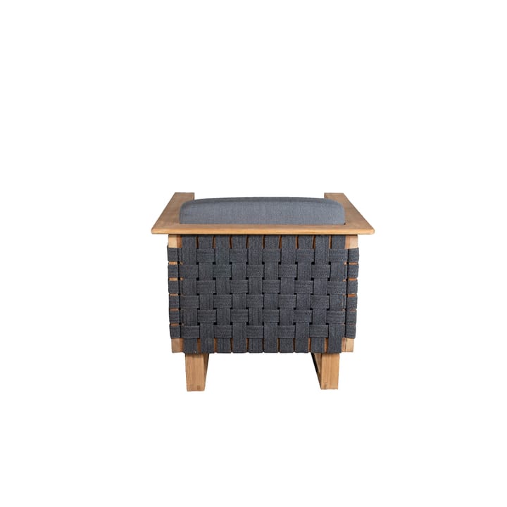 Angle loungefåtölj - tyg dark grey, teak - Cane-line