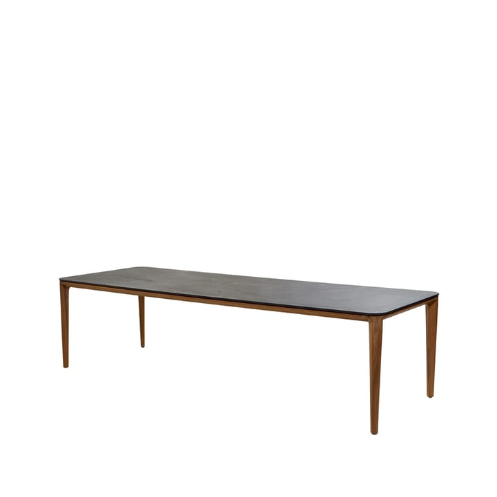 Aspect matbord - fossil black, 280cm, teakunderrede - Cane-line