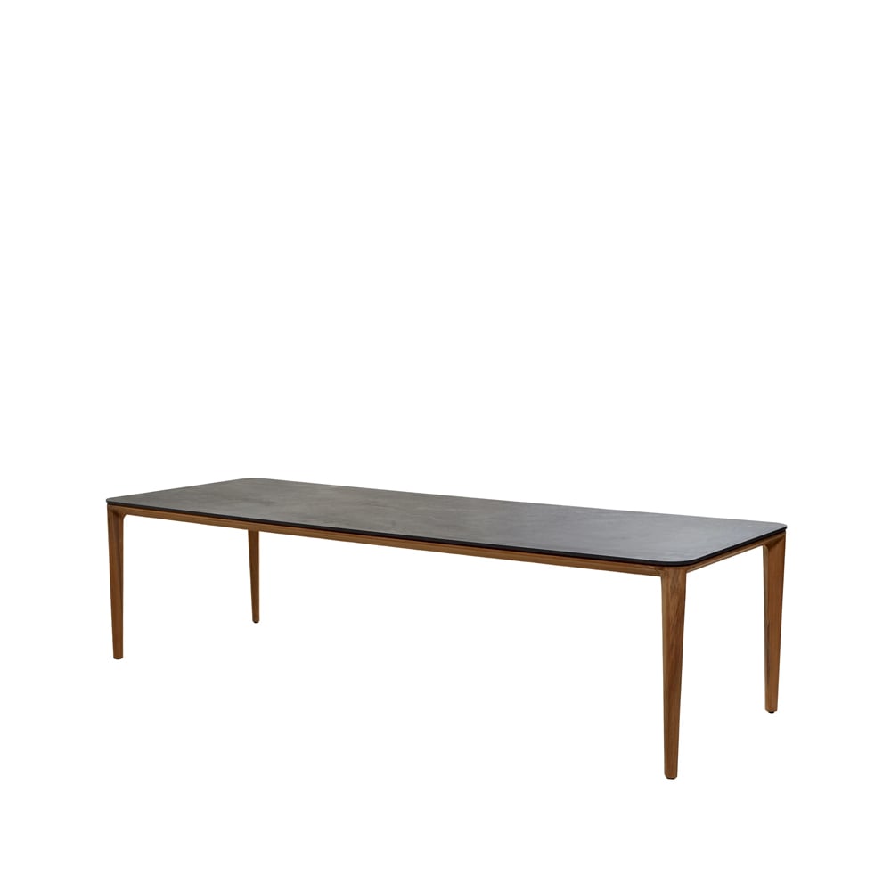 Cane-line Aspect matbord Fossil black-teak 280 cm | Skandinavisk Design | Trädgårdsbord | Svart