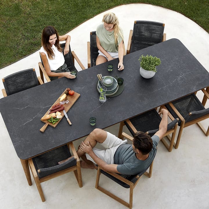 Aspect matbord, Fossil black-teak 280 cm Cane-line