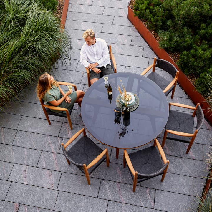 Aspect matbord runt, Travertine Cane-line