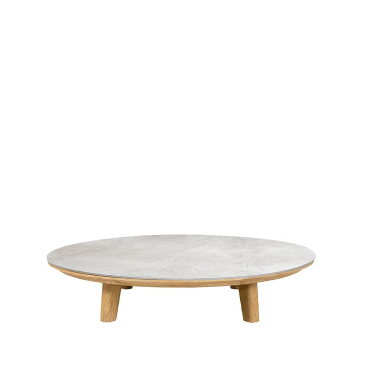Aspect soffbord - fossil grey, teakrunderrede, cermaic - Cane-line