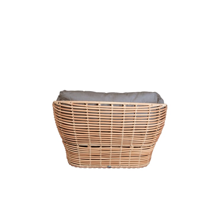 Basket loungefåtölj - Natural, inkl. taupe dynor - Cane-line