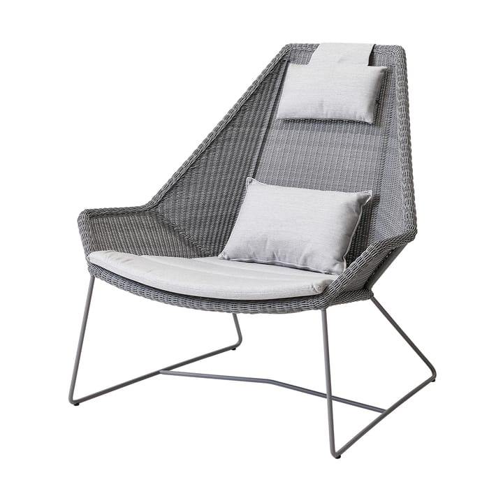 Breeze dynset loungefåtölj hög rygg - Cane-line Natté light grey - Cane-line