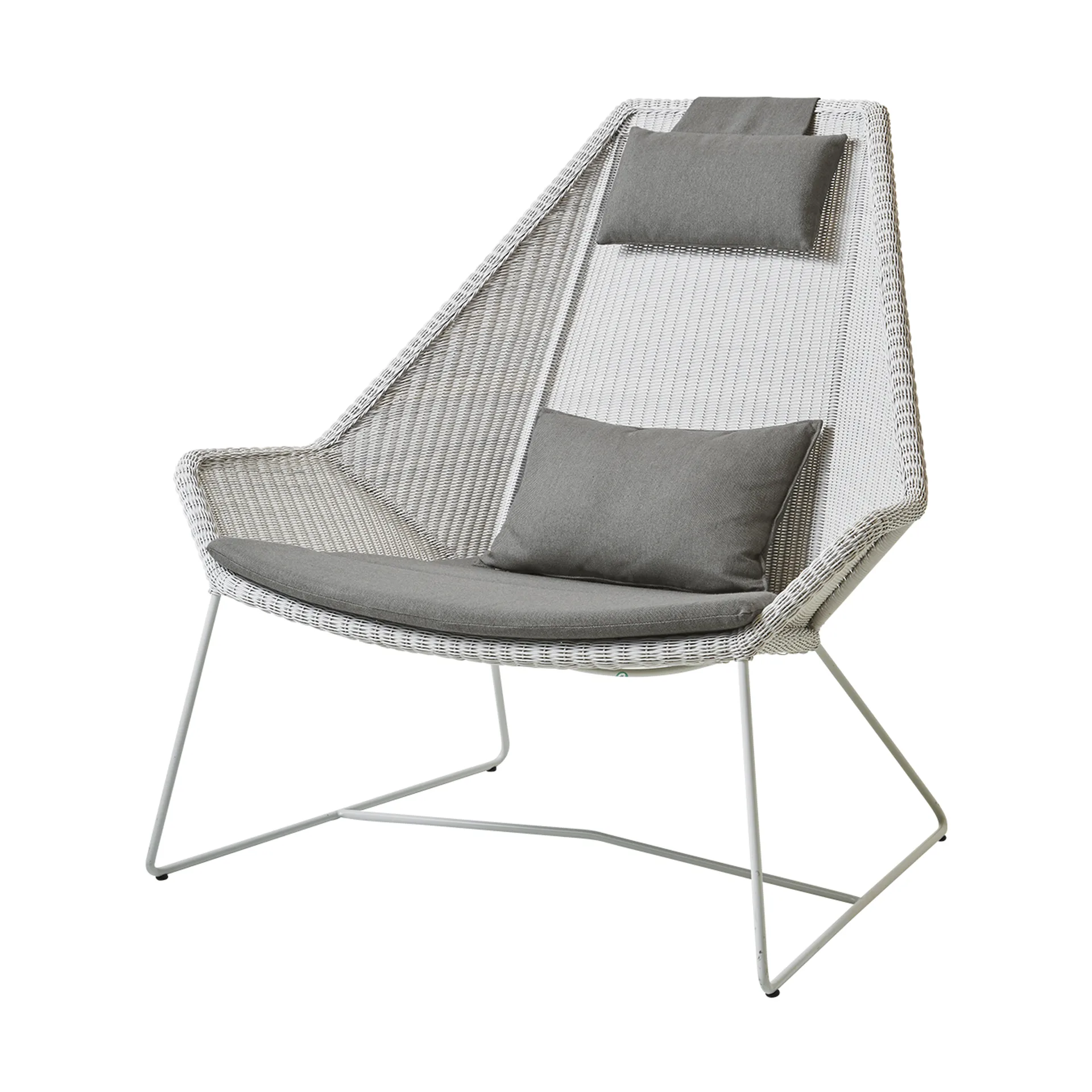 Breeze dynset loungefåtölj hög rygg, Cane-line Natté taupe Cane-line