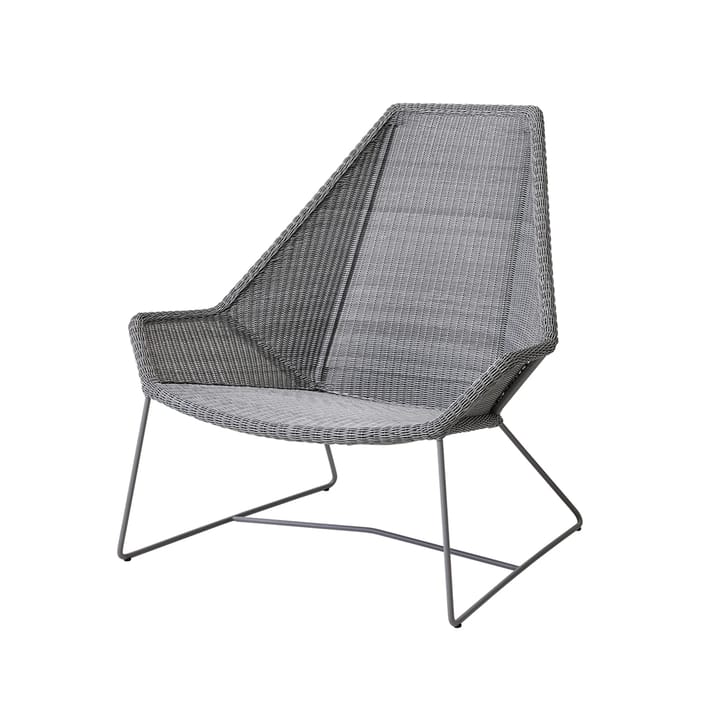 Breeze loungefåtölj hög rygg weave - Light grey - Cane-line