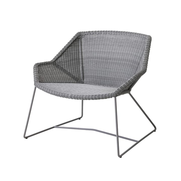 Breeze loungefåtölj - light grey, låg rygg - Cane-line