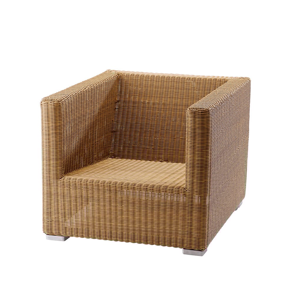 Cane-line Chester loungefåtölj Natural | Skandinavisk Design | Trädgårdsstolar | Beige