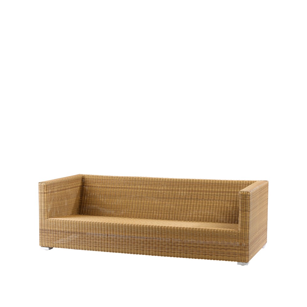 Cane-line Chester soffa 3-sits natural | Skandinavisk Design | Trädgårdssoffor | Beige