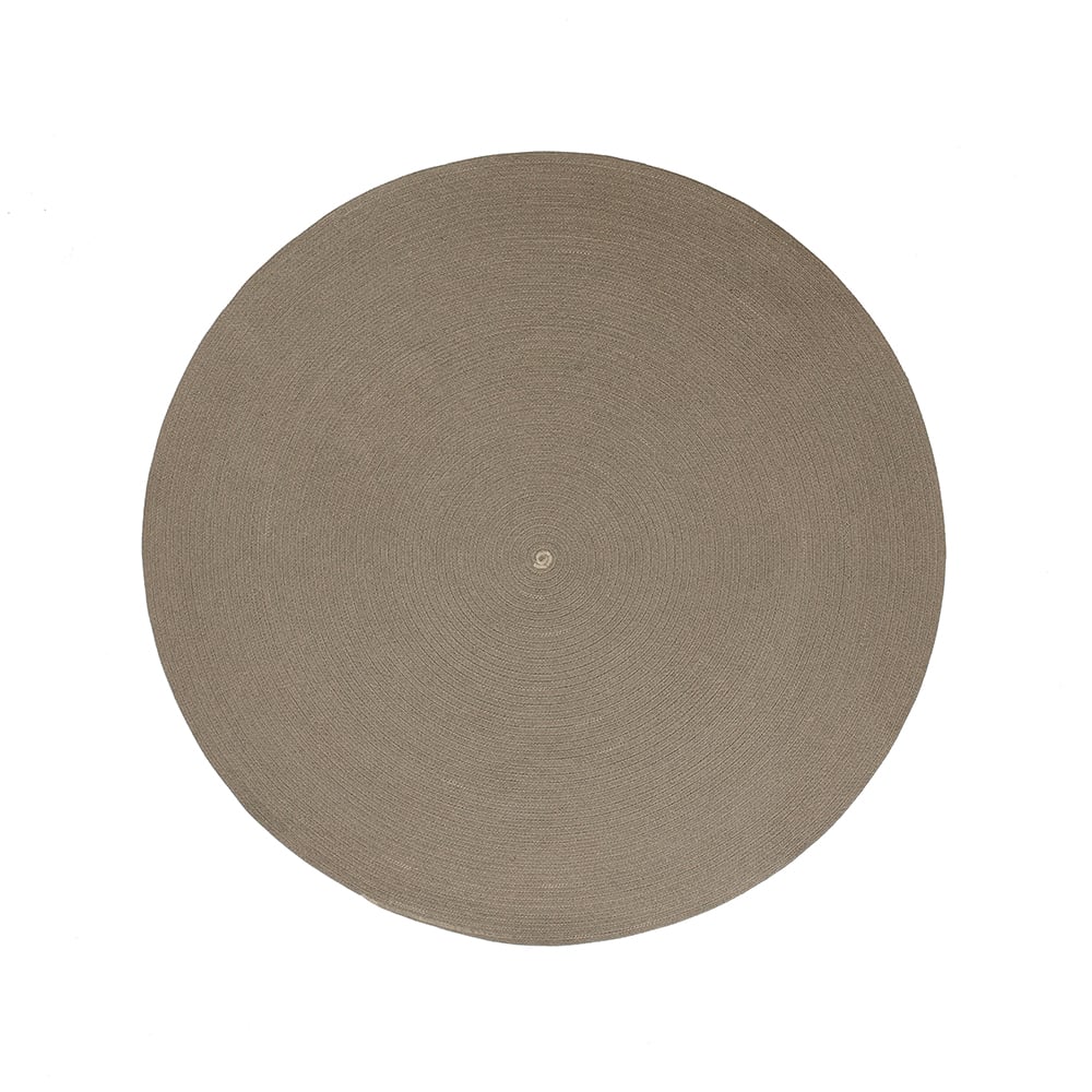 Cane-line Circle matta rund Taupe-140cm | Skandinavisk Design | Plastmattor | Beige
