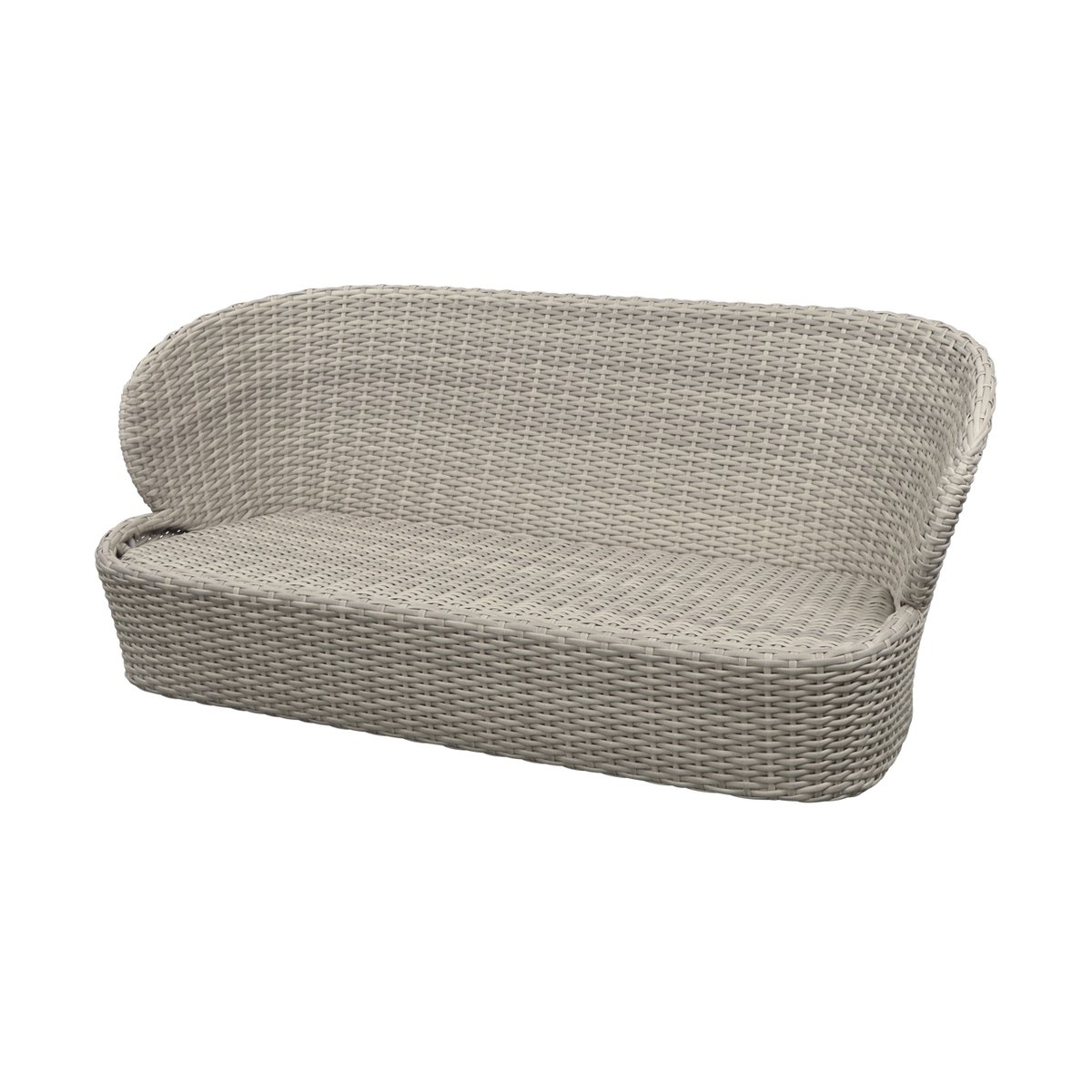 Cane-line Coast 2,5-sits soffa Sand (Flat Weave) | Skandinavisk Design | Trädgårdssoffor | Beige