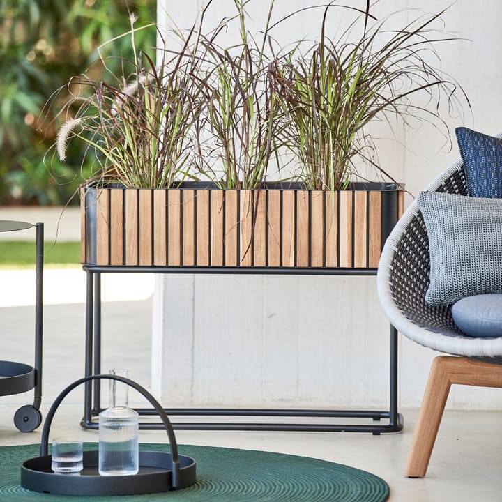 Combine planteringsbox - Teak, lava grey - Cane-line