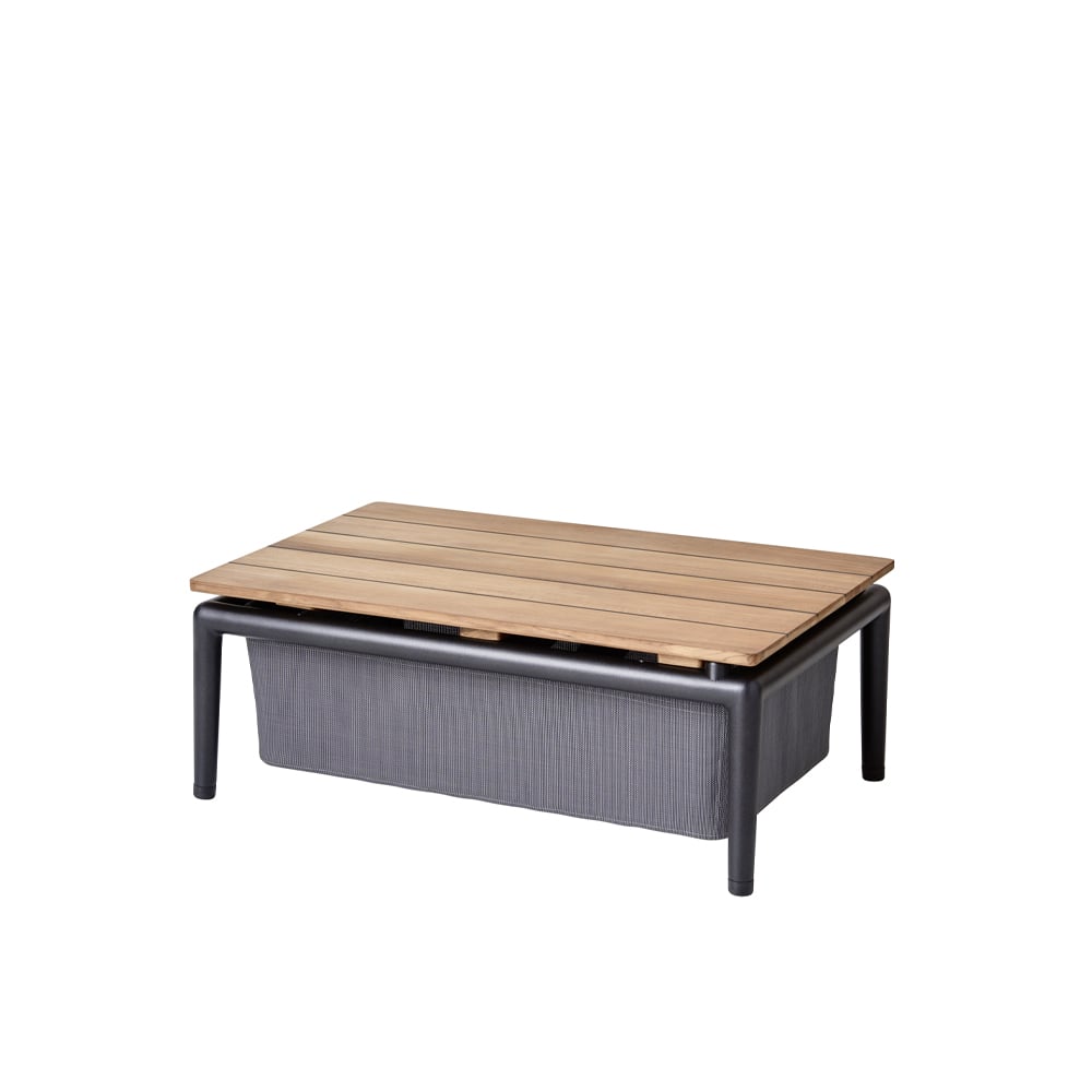 Cane-line Conic boxbord Grey, teak | Skandinavisk Design | Trädgårdsbord | Grå