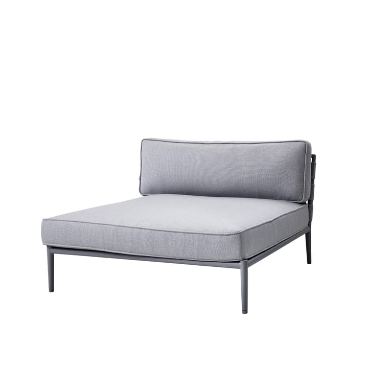 Conic modulsoffa - cane-line airtouch light grey, dagbädd, inkl. dynor - Cane-line