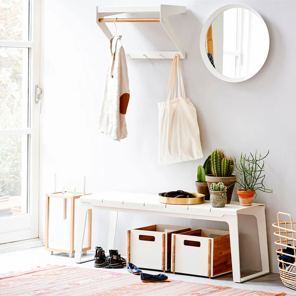 Copenhagen City hatthylla, Lava grey, teak Cane-line