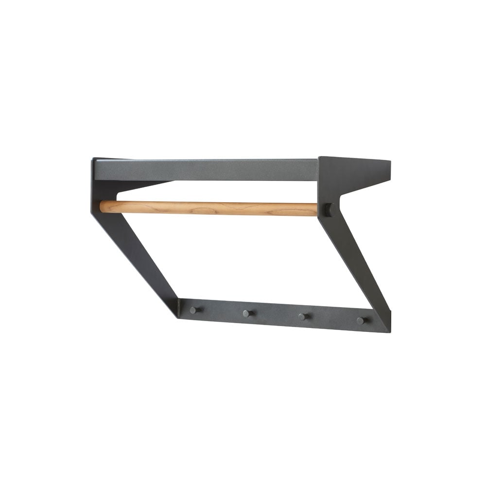Cane-line Copenhagen City hatthylla Lava grey, teak