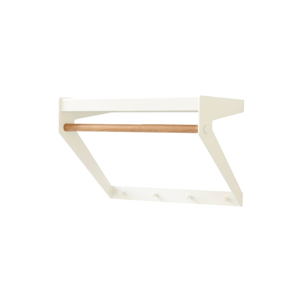 Cane-line Copenhagen City hatthylla White, teak | Skandinavisk Design | Hatthyllor | Vit