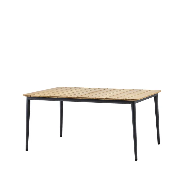 Core matbord teak 160x90x74 cm - Lava grey stativ - Cane-line