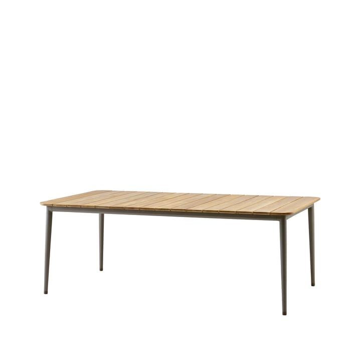 Core matbord teak 210x100x74 cm - Taupefärgat stativ - Cane-line