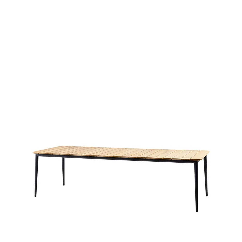Core matbord teak 274x100x74 cm, Lava grey stativ Cane-line