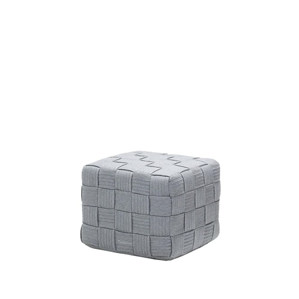 Cane-line Cube pall Light grey | Skandinavisk Design | Sittpuff utomhusbruk | Grå
