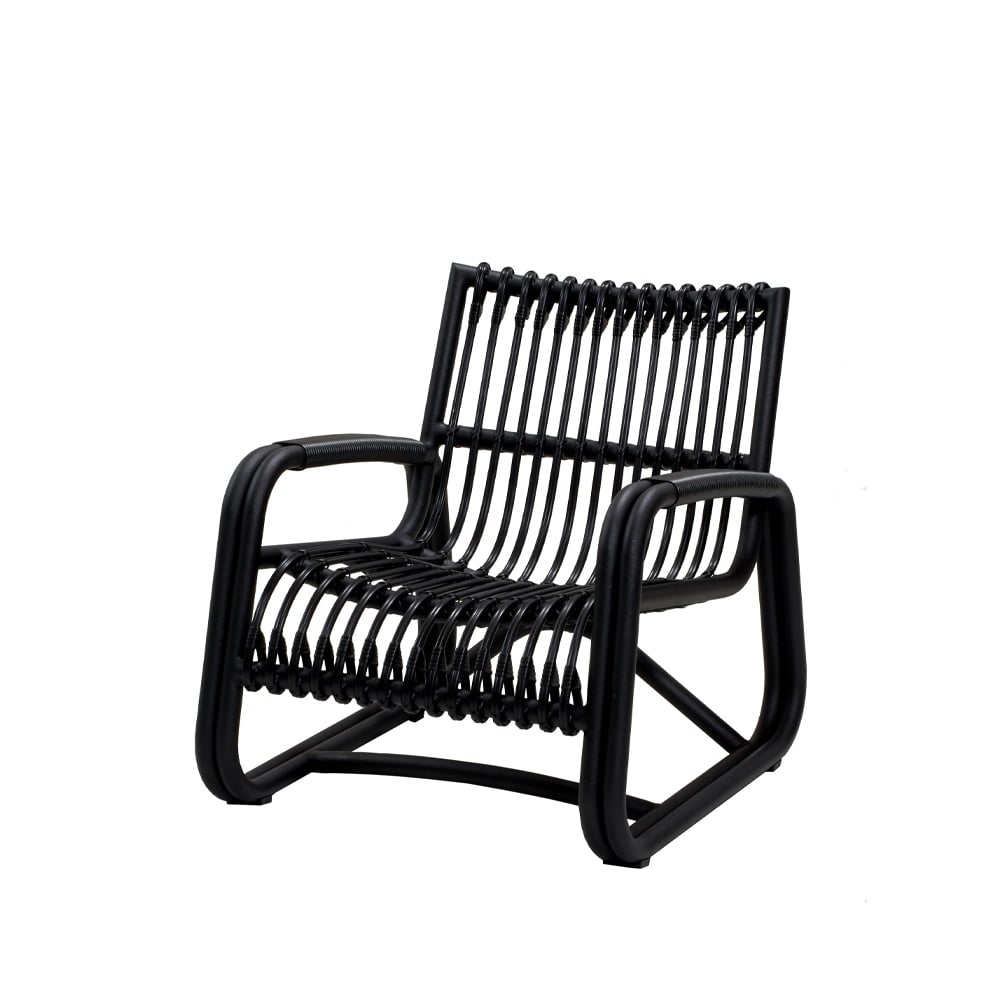 Cane-line Curve fåtölj Lava grey | Skandinavisk Design | Trädgårdsfåtöljer | Grå