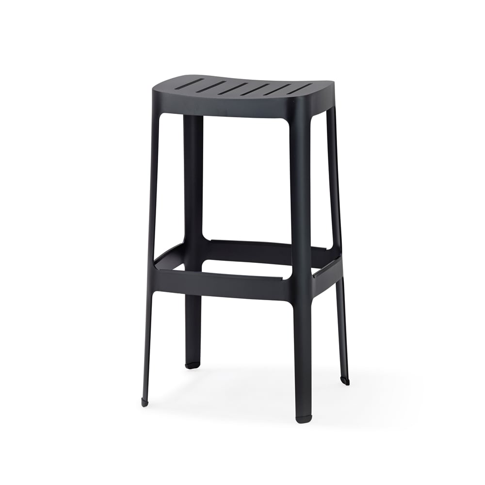 Cane-line Cut barpall Black | Skandinavisk Design | Trädgårdsstolar | Svart