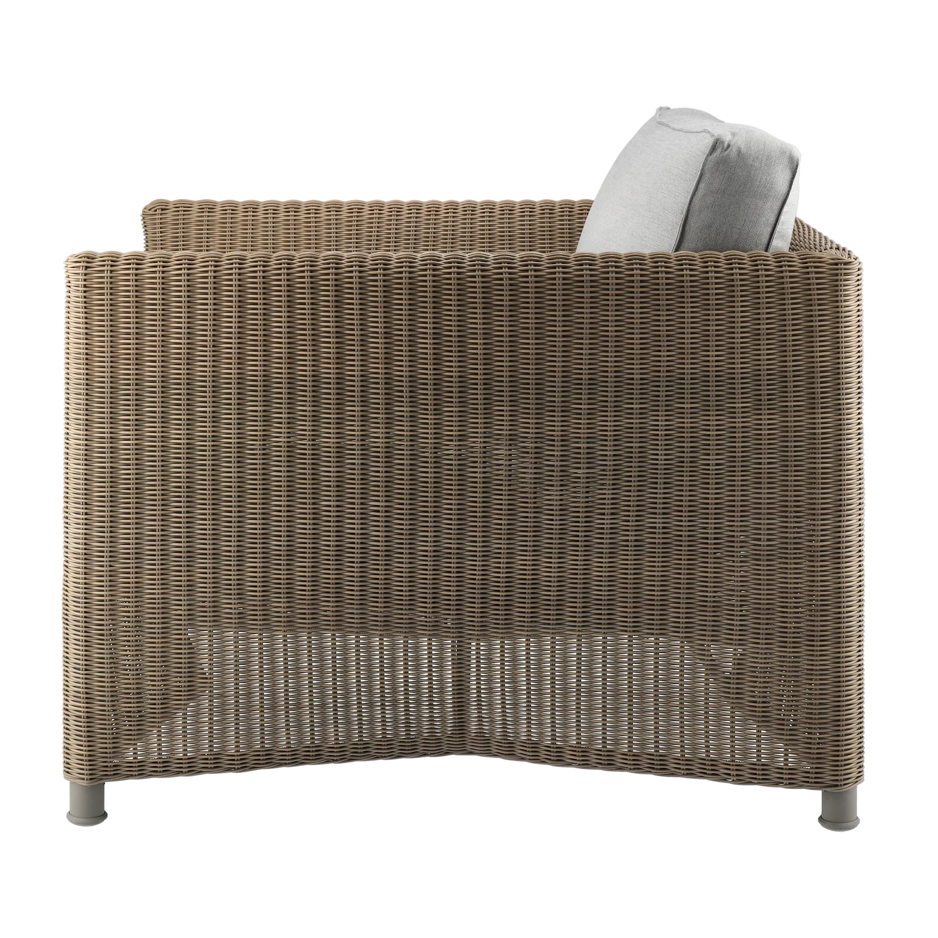 Diamond loungefåtölj, natural, tyg caneline natté light grey Cane-line