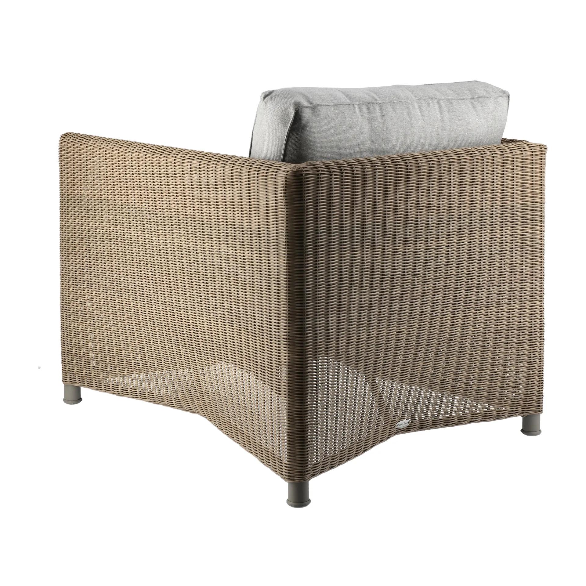 Diamond loungefåtölj, natural, tyg caneline natté light grey Cane-line