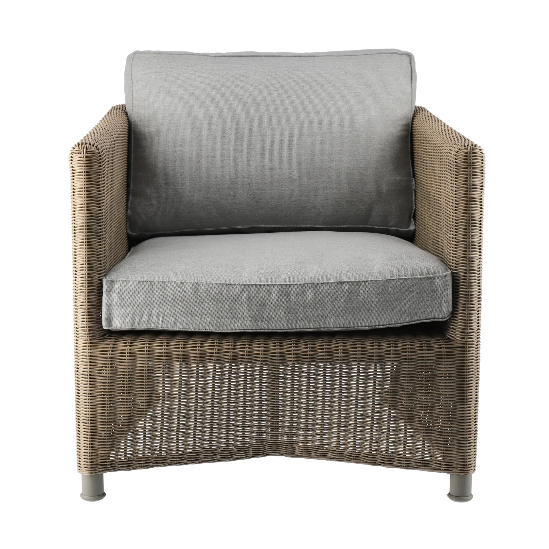 Diamond loungefåtölj, natural, tyg caneline natté light grey Cane-line