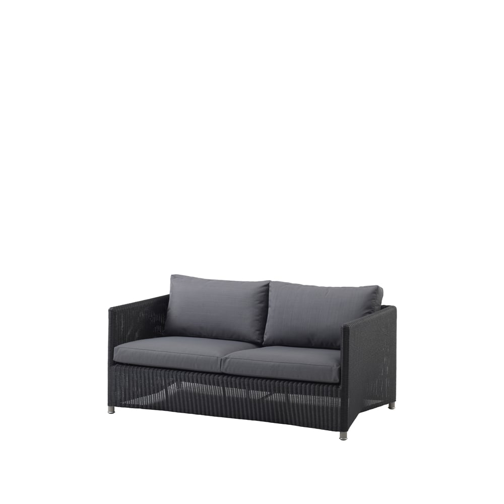 Cane-line Diamond soffa 2-sits weave Cane-Line Natté graphite