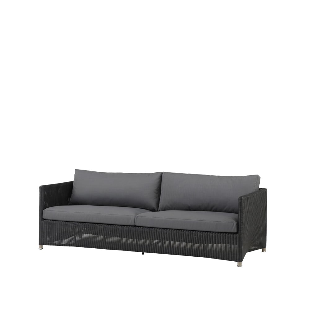Cane-line Diamond soffa 3-sits weave Cane-Line Cane-Line Natté graphite