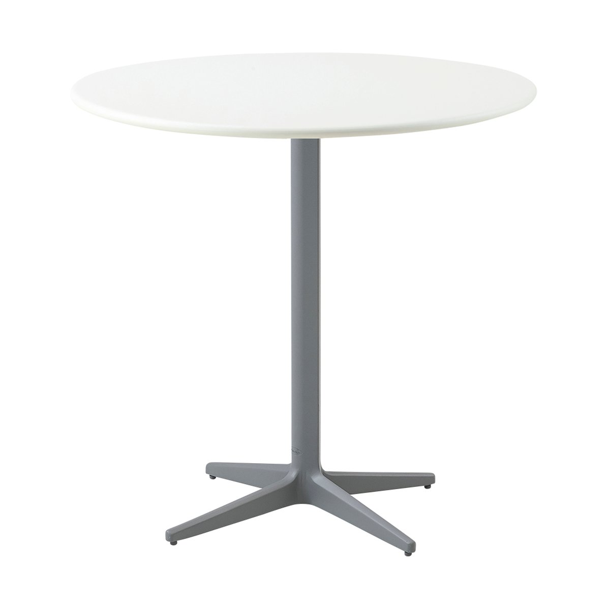 Cane-line Drop cafébord 60 cm White-light grey | Skandinavisk Design | Trädgårdsbord | Vit