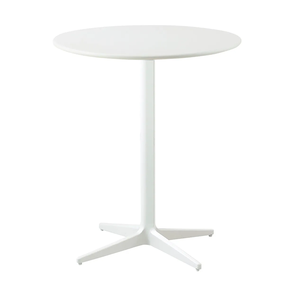 Cane-line Drop cafébord 60 cm White-white | Skandinavisk Design | Trädgårdsbord | Vit