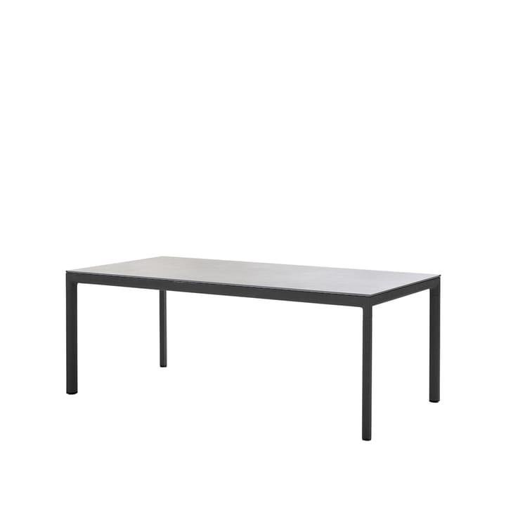 Drop matbord - Fossil grey-lavagrå aluminiumstativ - Cane-line